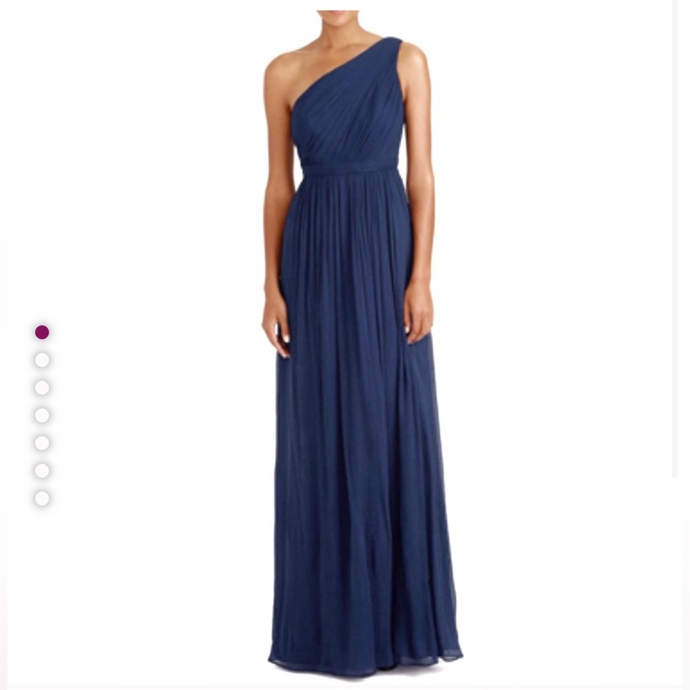 J. Crew | Bridesmaid Dress | Kylie | Blue one shoulder